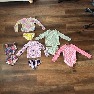 Wonder Nation Pink and Floral Kids Bodysuit